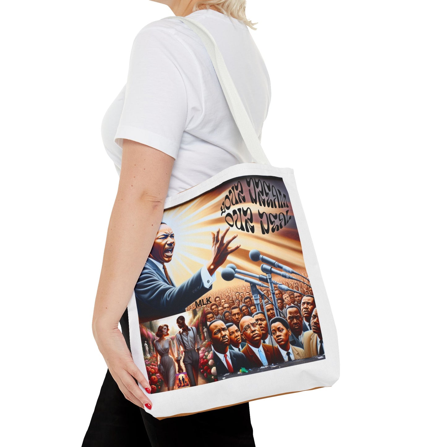 Classy Tote Bag (AOP) (Your Dream, Our Deal)  -For Black History month