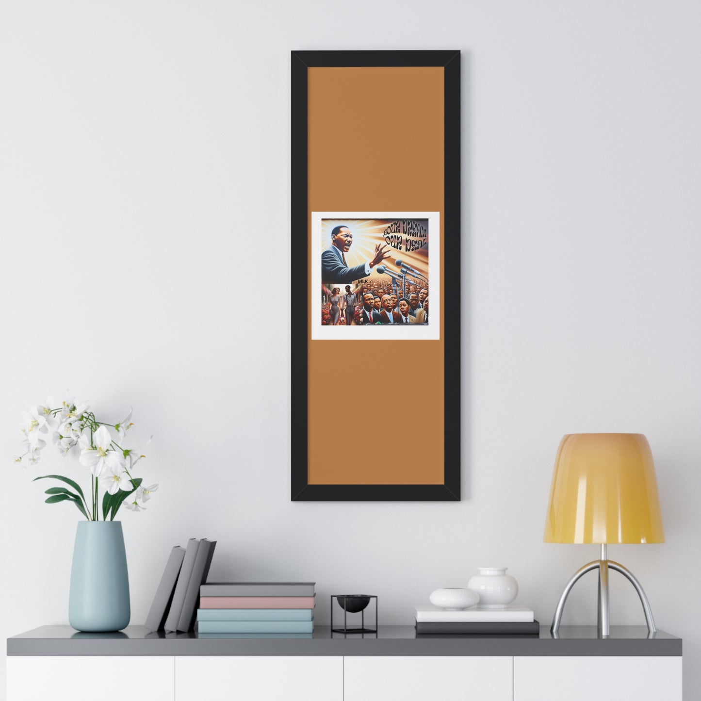 Framed Vertical Poster (Your Dream, Our Deal)- Black History Month Product