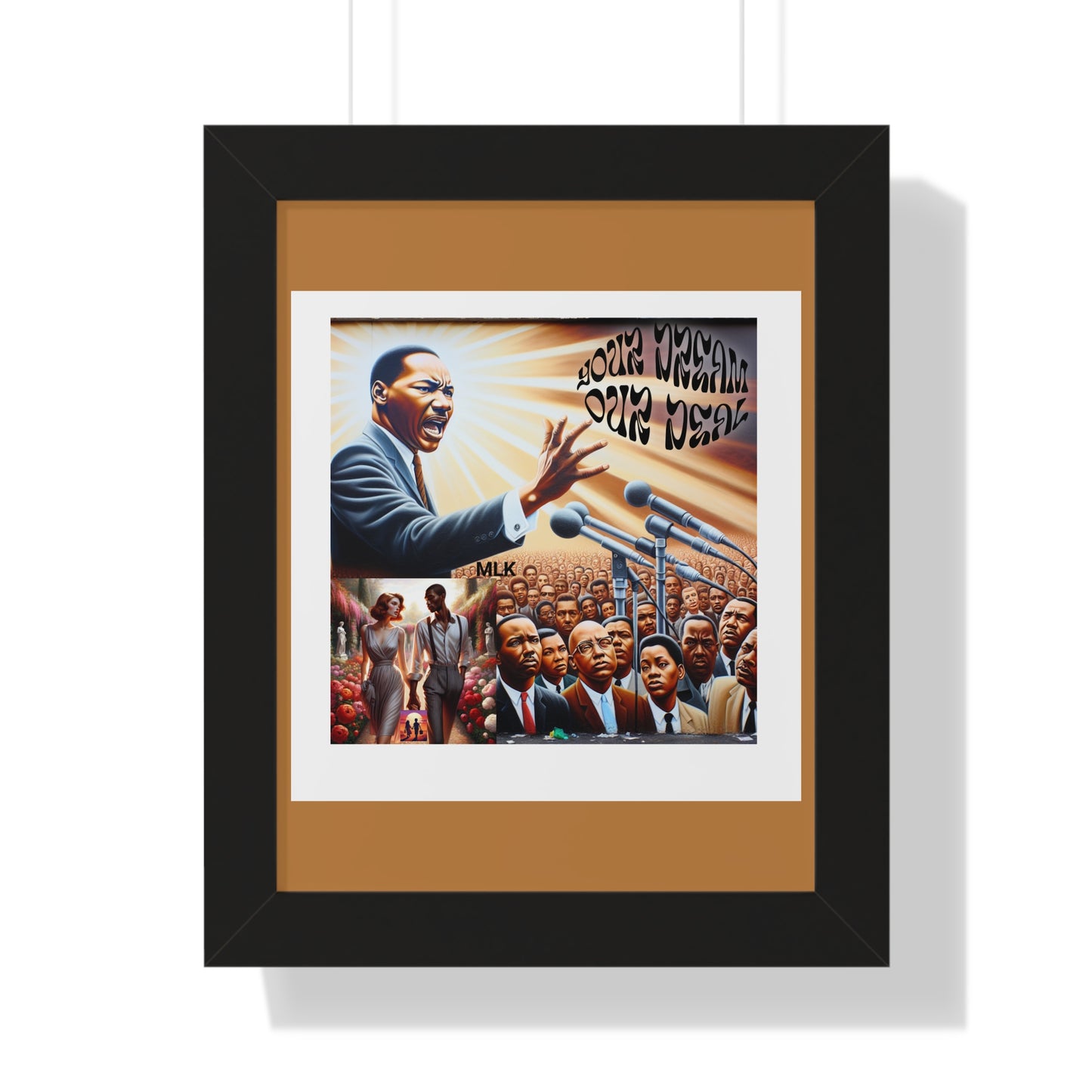 Framed Vertical Poster (Your Dream, Our Deal)- Black History Month Product