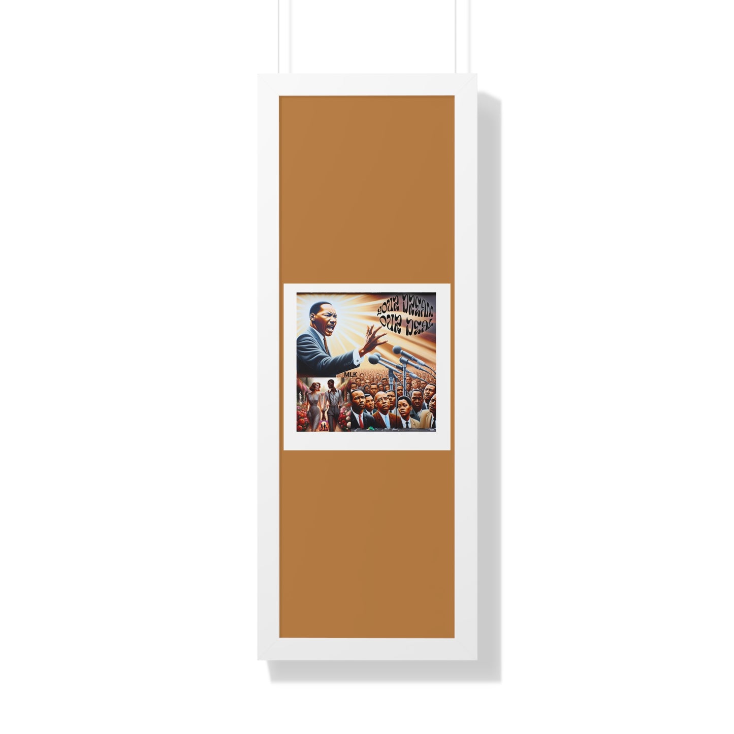 Framed Vertical Poster (Your Dream, Our Deal)- Black History Month Product