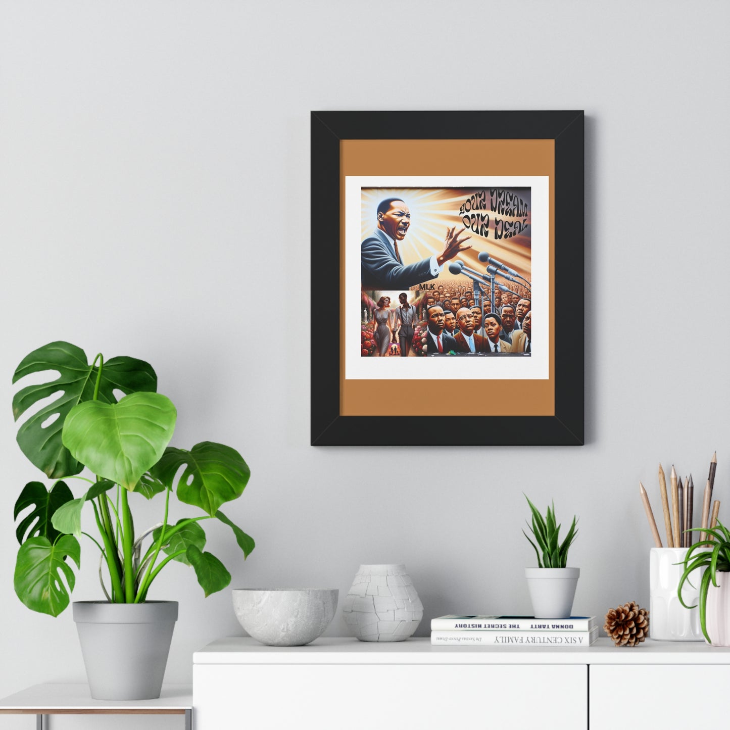 Framed Vertical Poster (Your Dream, Our Deal)- Black History Month Product