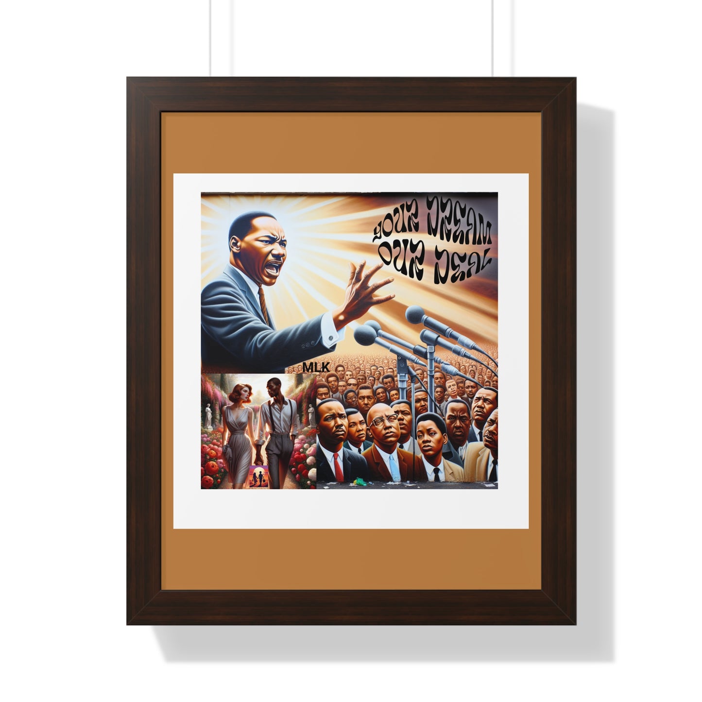 Framed Vertical Poster (Your Dream, Our Deal)- Black History Month Product