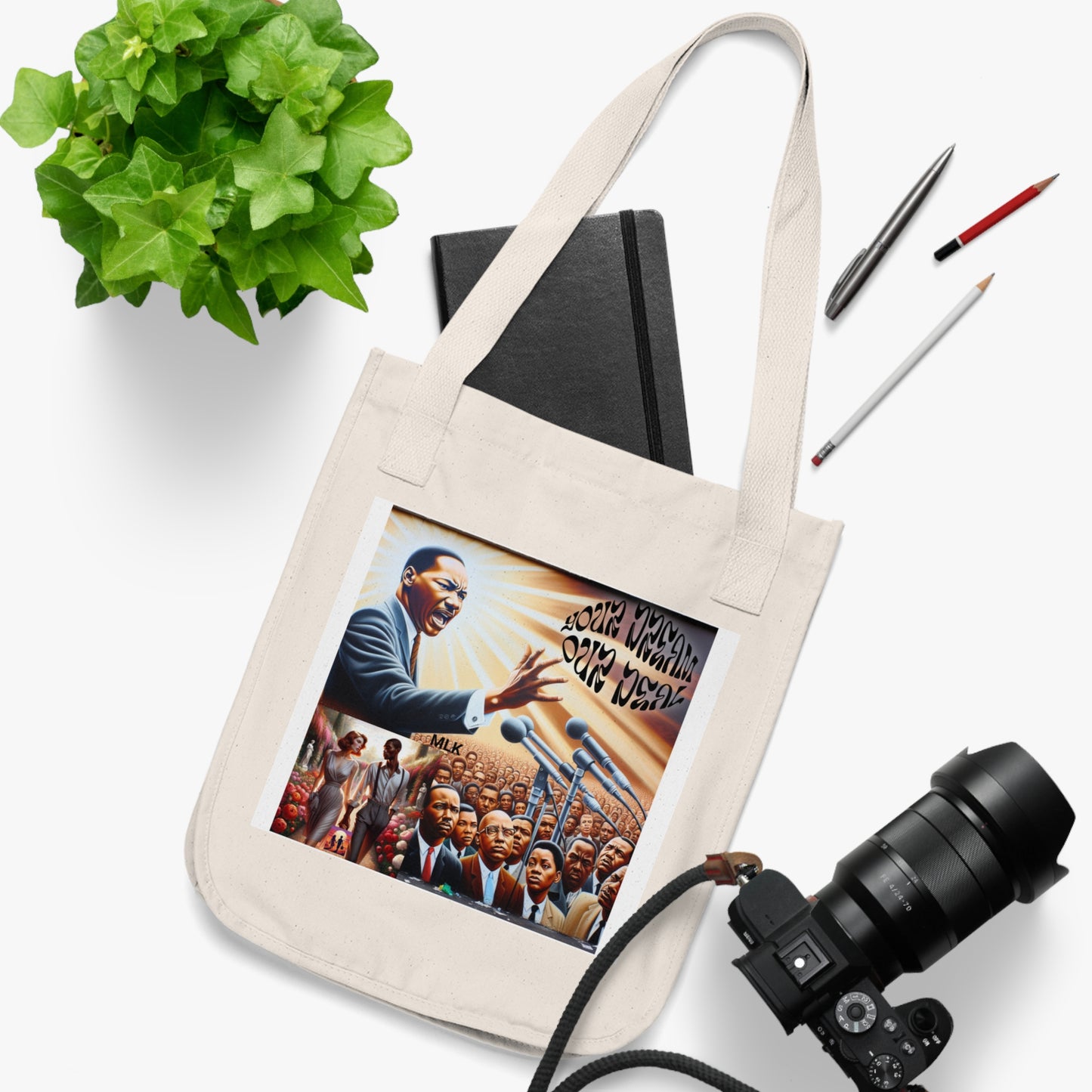 Classy Organic Canvas Tote Bag (Your Dream, Our Deal)-For Black History month