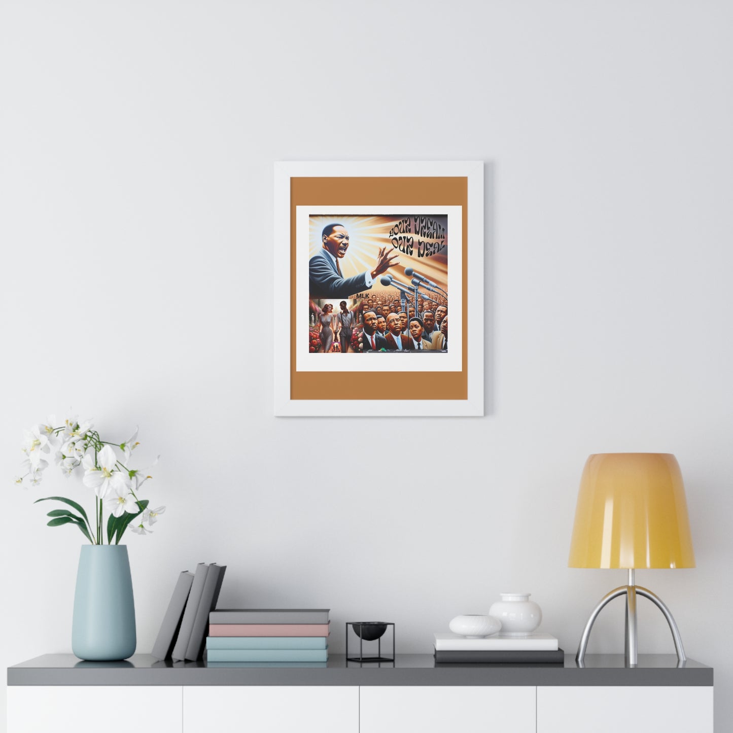 Framed Vertical Poster (Your Dream, Our Deal)- Black History Month Product