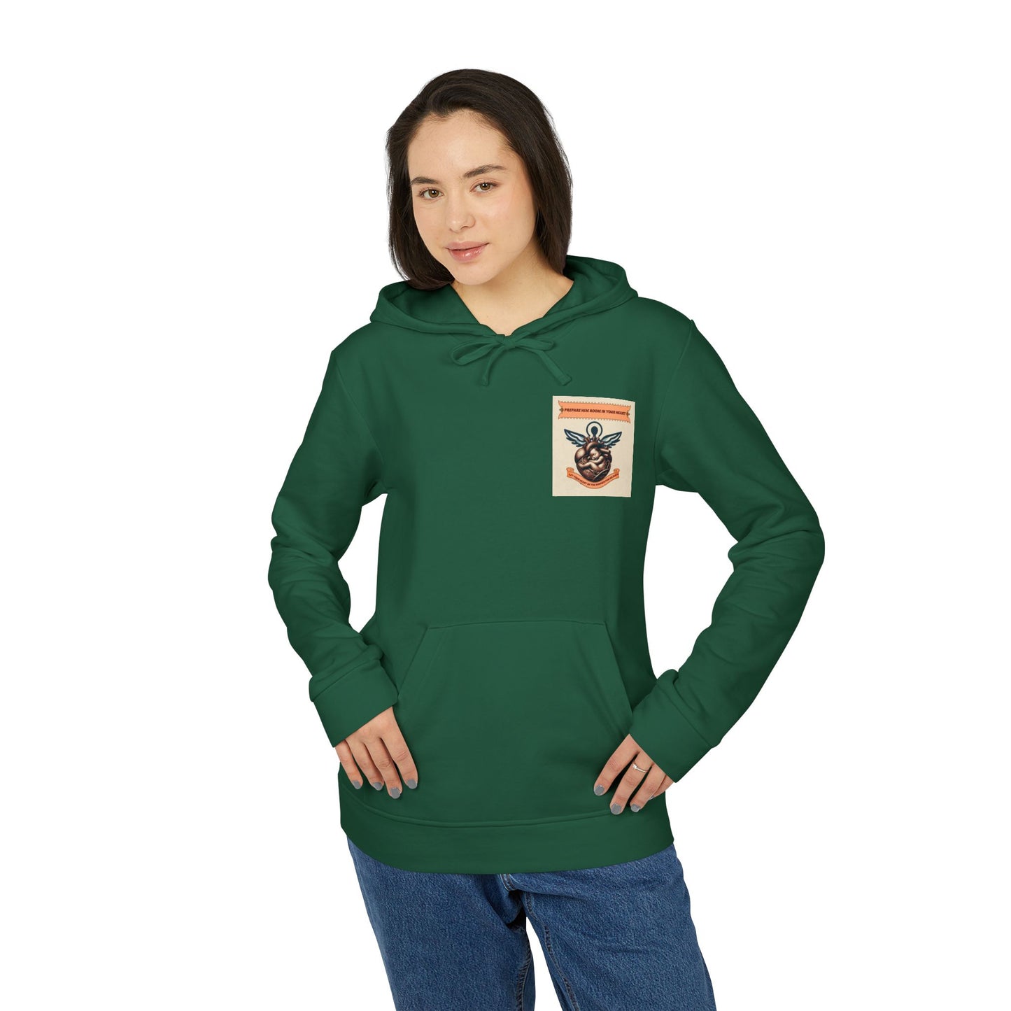 adidas Unisex Fleece Hoodie -Prepare Him room