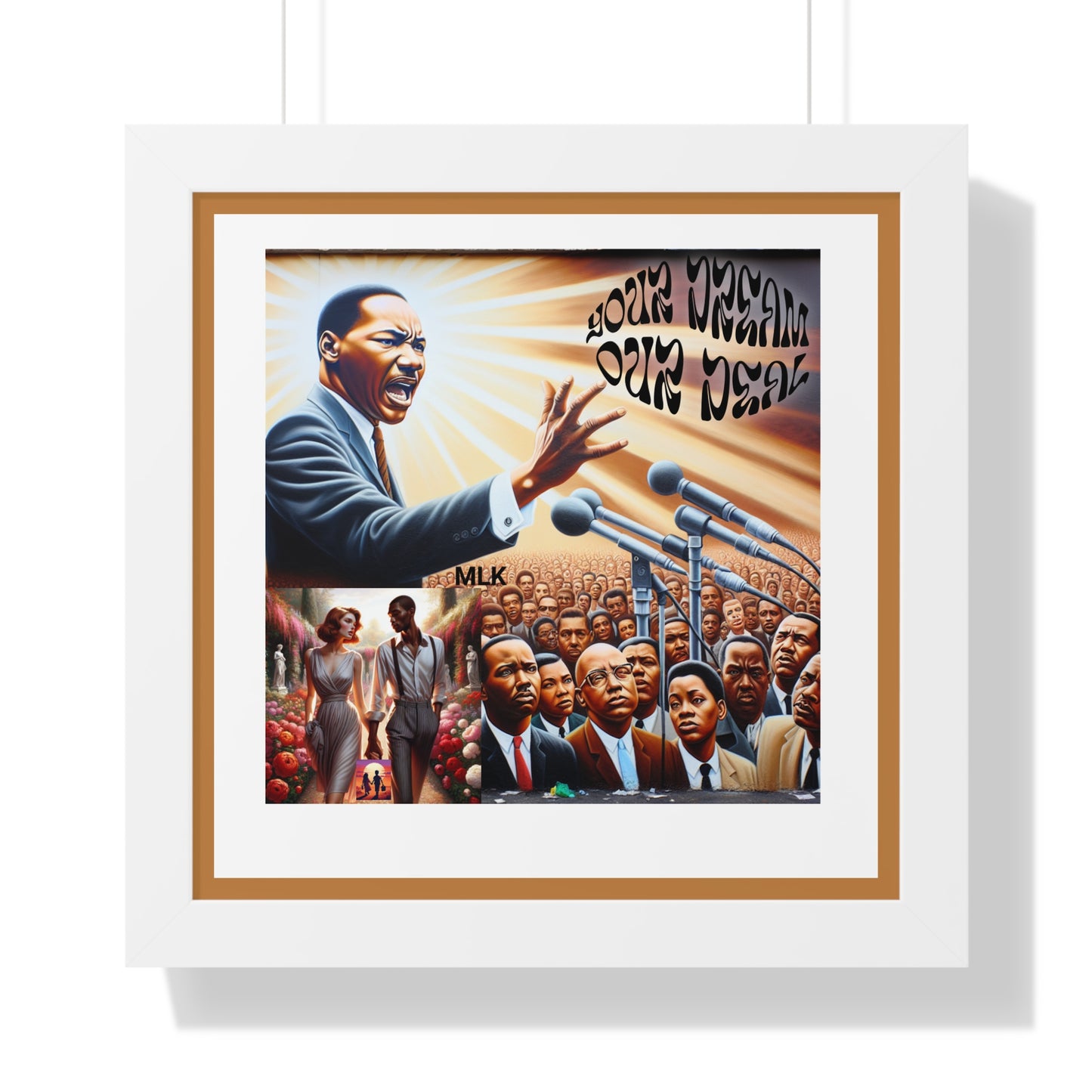 Framed Vertical Poster (Your Dream, Our Deal)- Black History Month Product