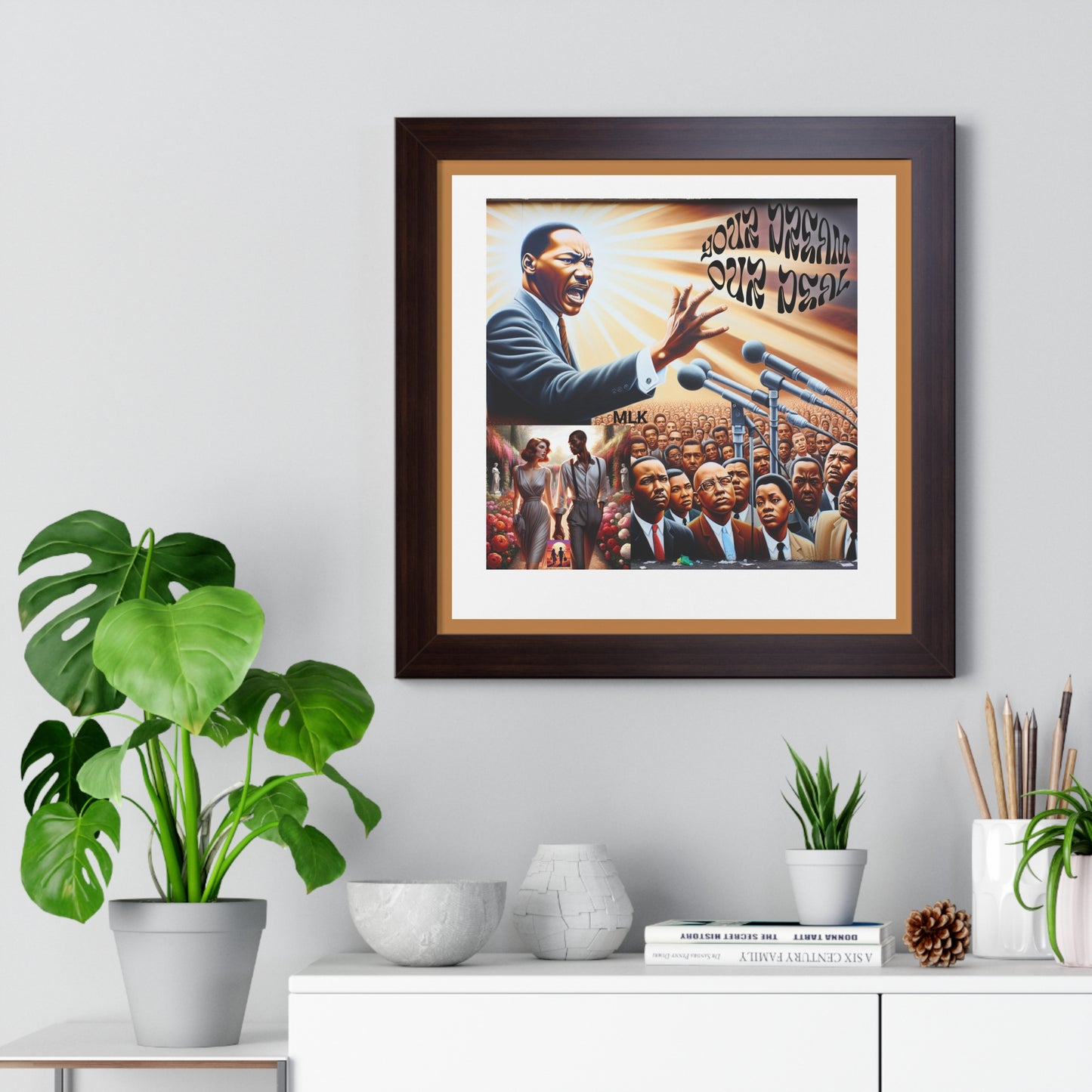 Framed Vertical Poster (Your Dream, Our Deal)- Black History Month Product