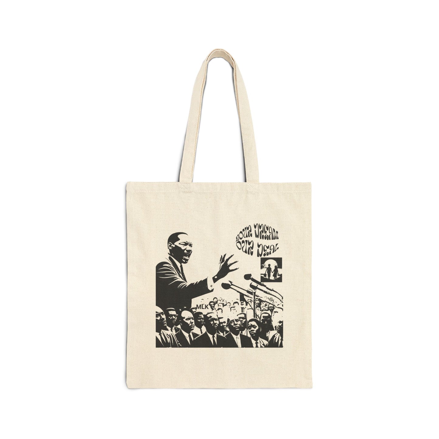 Inspirational Cotton Canvas Tote Bag (Your Dream, Our Deal)