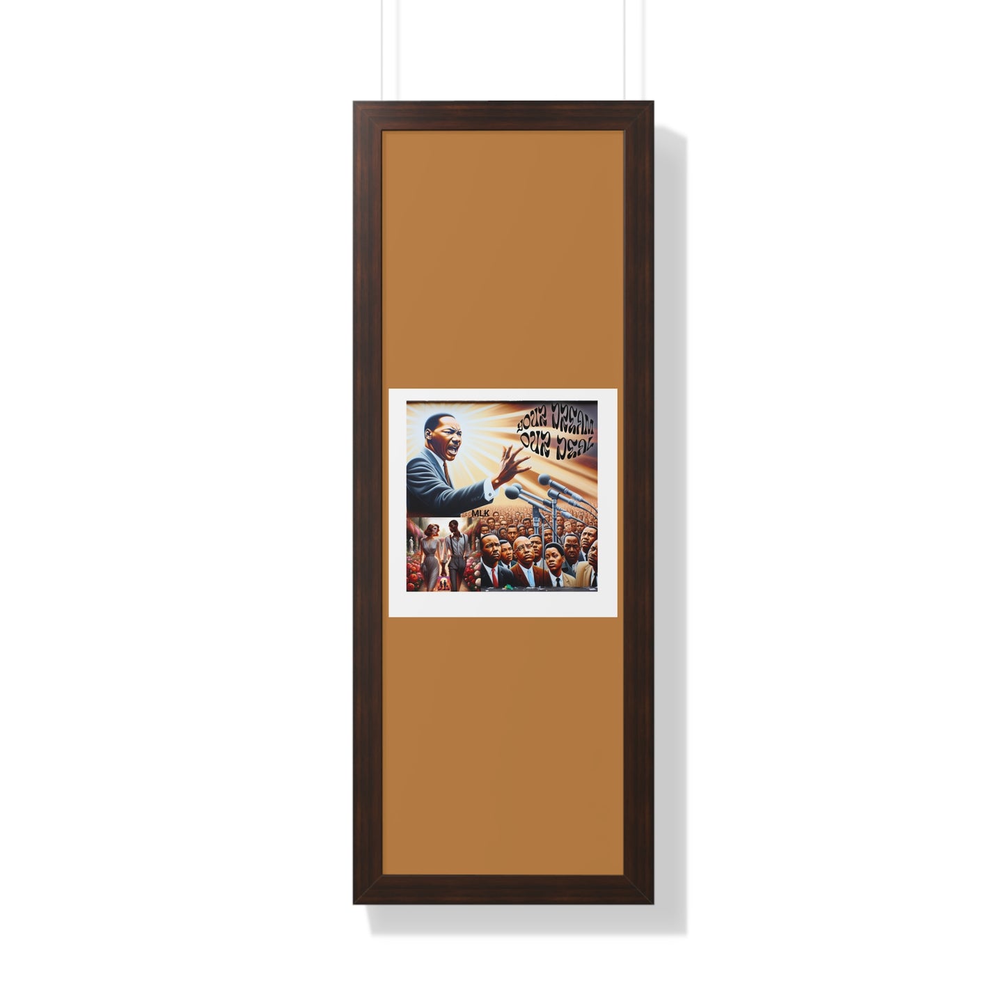 Framed Vertical Poster (Your Dream, Our Deal)- Black History Month Product