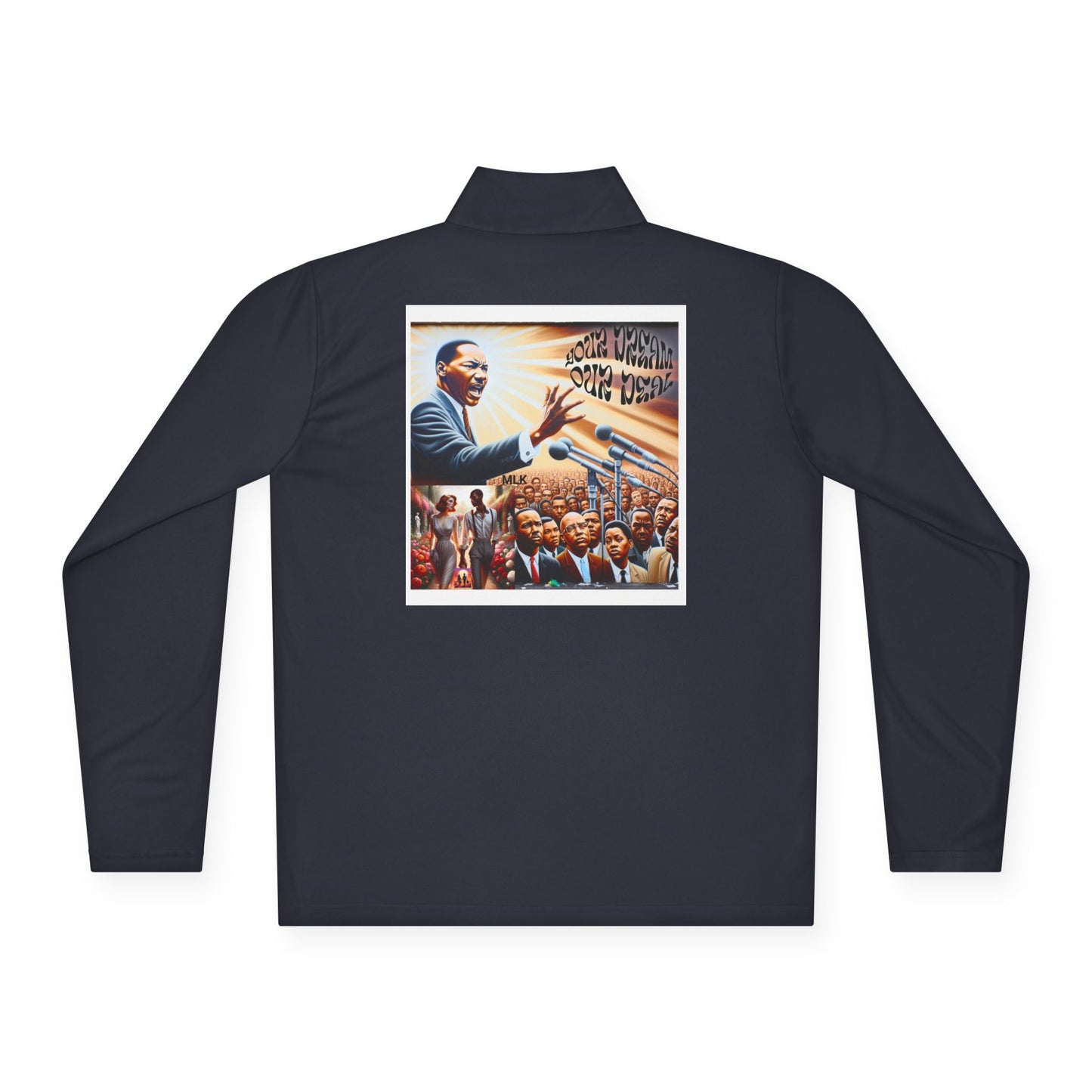 Unisex Quarter-Zip Pullover (Your Dream, Our Deal)-For Black History month