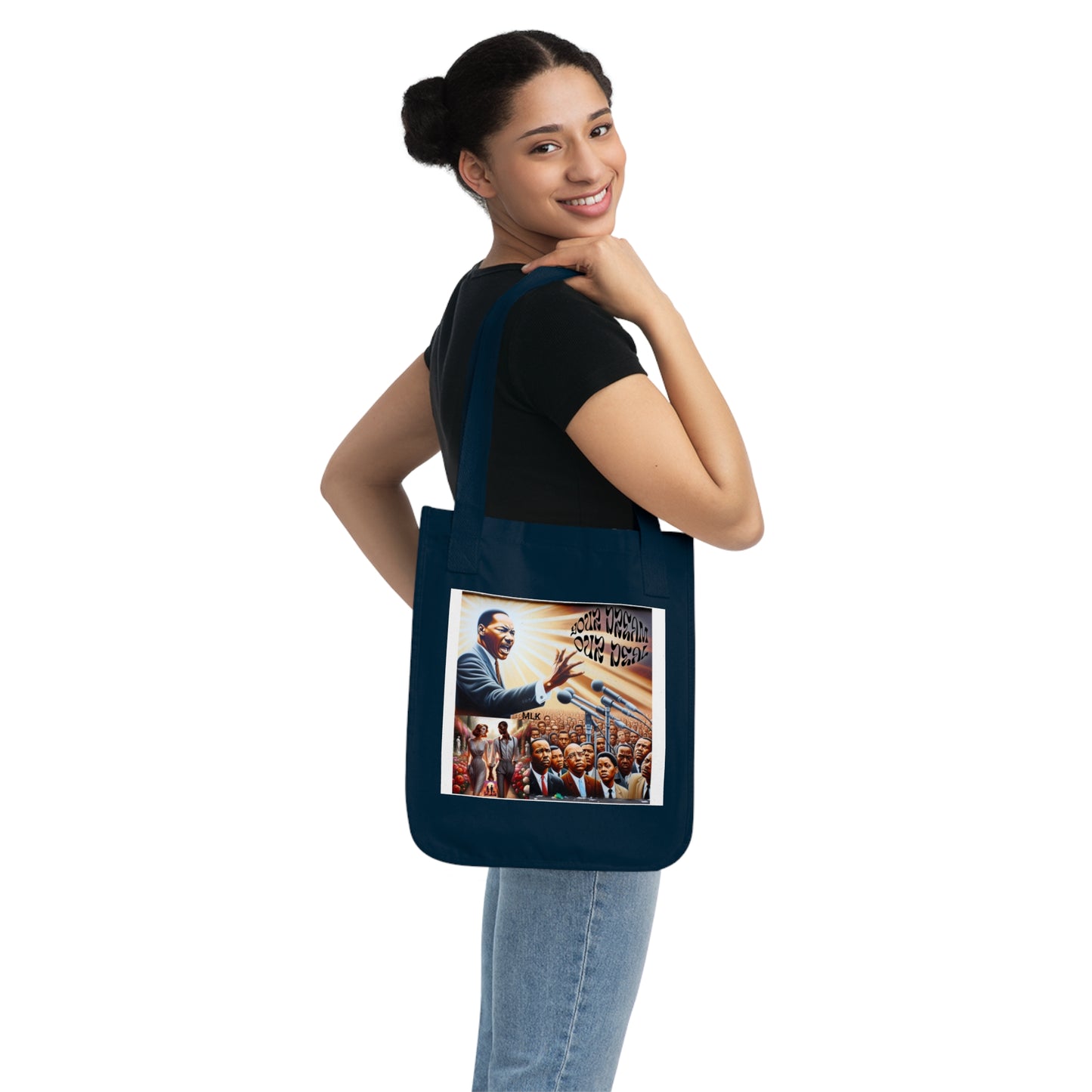 Classy Organic Canvas Tote Bag (Your Dream, Our Deal)-For Black History month