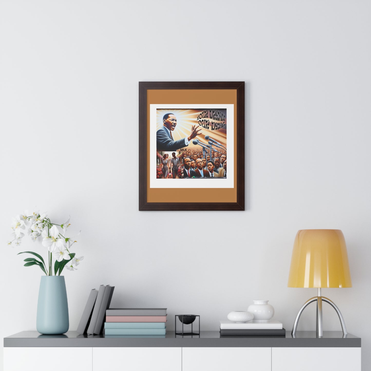 Framed Vertical Poster (Your Dream, Our Deal)- Black History Month Product