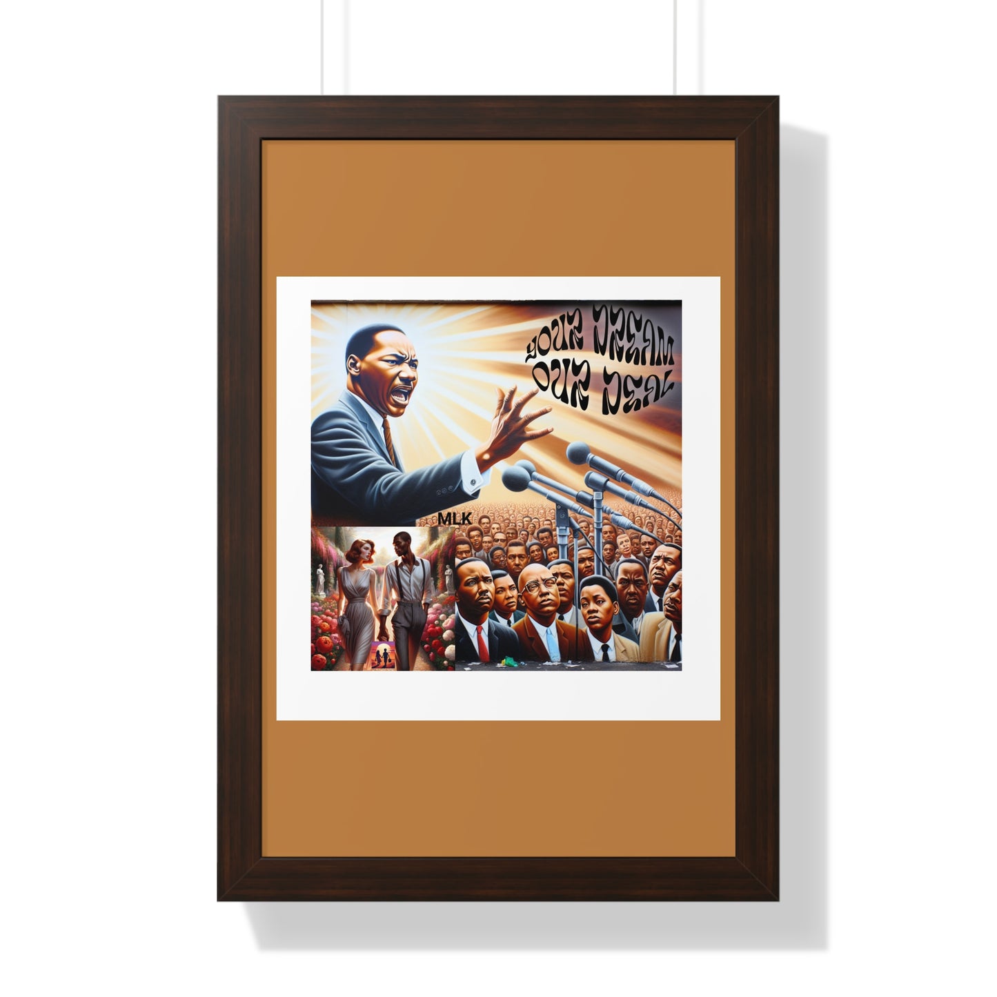 Framed Vertical Poster (Your Dream, Our Deal)- Black History Month Product