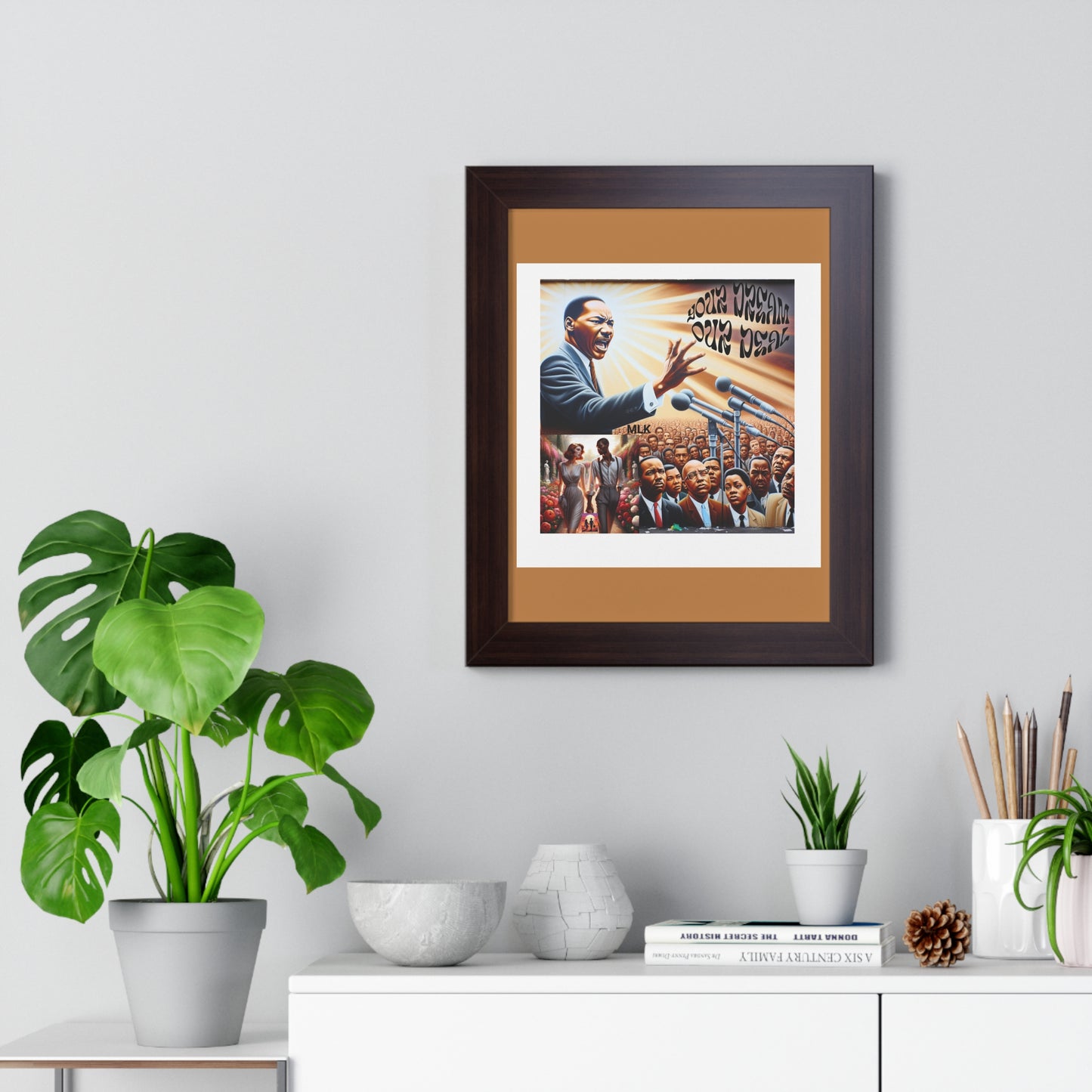 Framed Vertical Poster (Your Dream, Our Deal)- Black History Month Product