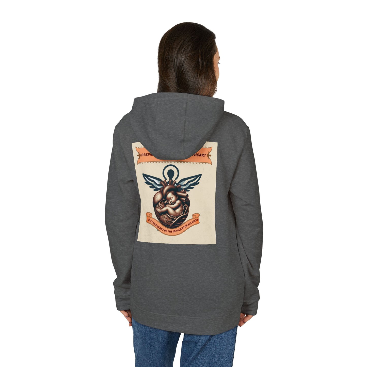 adidas Unisex Fleece Hoodie -Prepare Him room