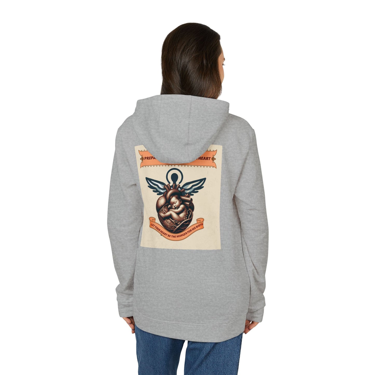 adidas Unisex Fleece Hoodie -Prepare Him room