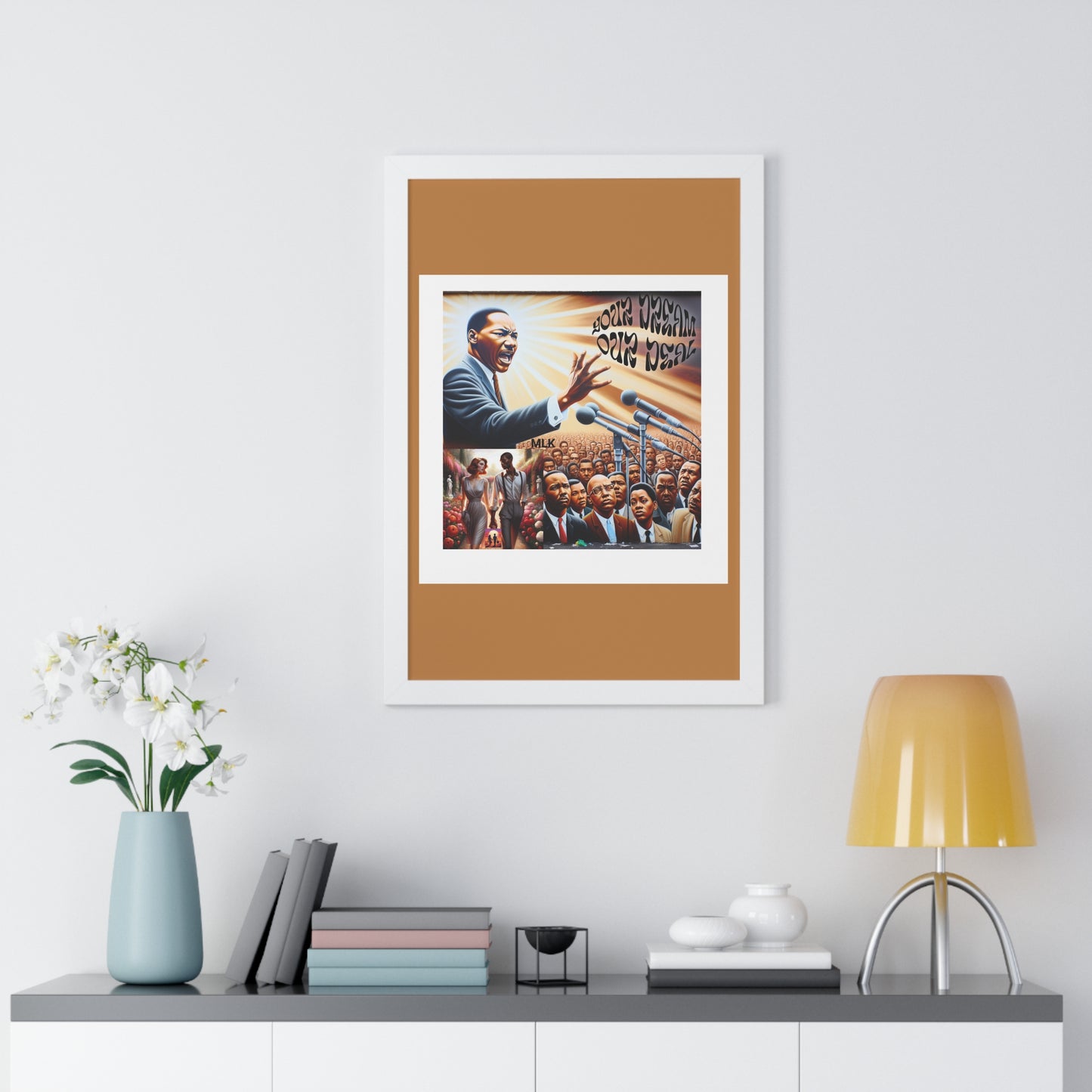 Framed Vertical Poster (Your Dream, Our Deal)- Black History Month Product