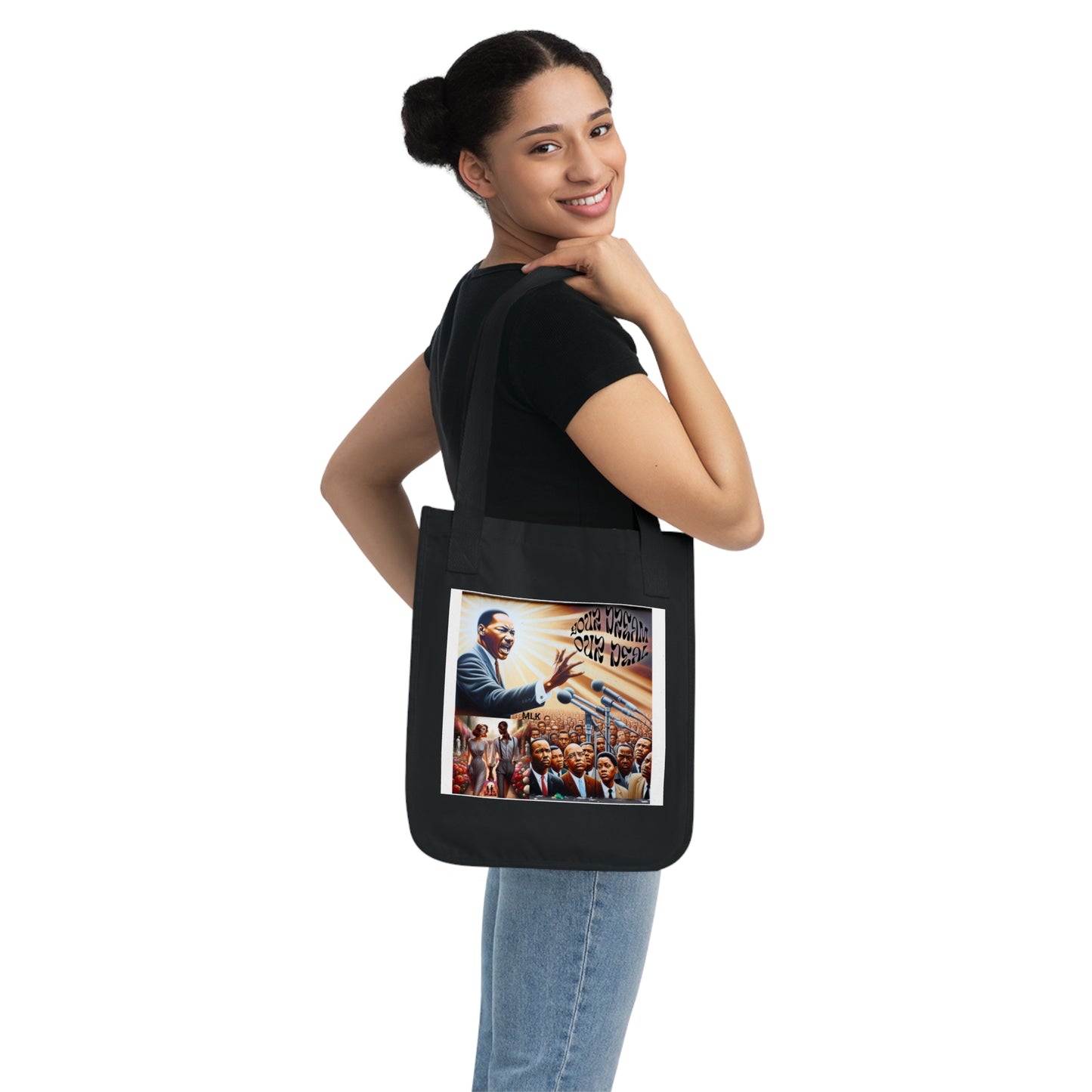 Classy Organic Canvas Tote Bag (Your Dream, Our Deal)-For Black History month